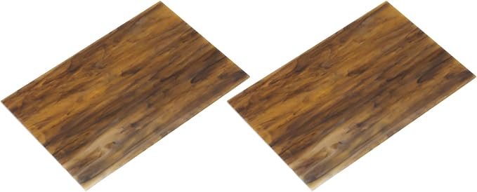 MECCANIXITY 2 Pcs Stained Glass Sheet Mosaic Tile 7.9 Inch x 5.9 Inch Coffee by MECCANIXITY