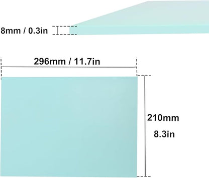 4 Pcs 8.5"x11" Rubber Carving Blocks, A4 Linoleum Blocks, Stamp Carving Blocks - Image 2