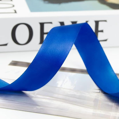 1 Inch 100 Yards Satin Ribbon Royal Blue, Solid Color Fabric Ribbon - Image 8