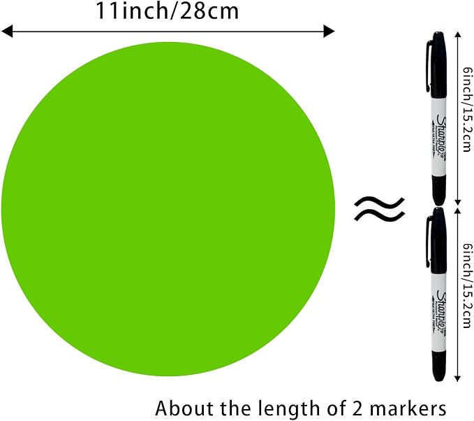 STARLIBOO 11 inch Colorful Dry Erase Dots Circles Whiteboard Marker Removable - Image 3