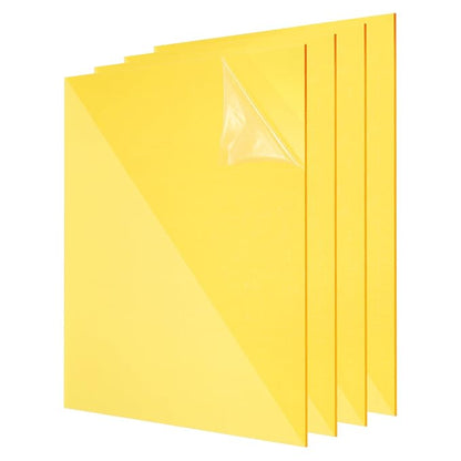 uxcell 4Pcs Acrylic Sheets 8x8 Inch Acrylic Panel 1/8 Inch-3mm Plastic Board by uxcell
