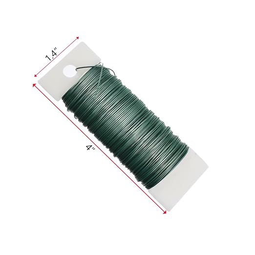 2 Rolls 76 Yards Flexible Floral Bind Wire 22 Gauge Paddle Wire - Image 3