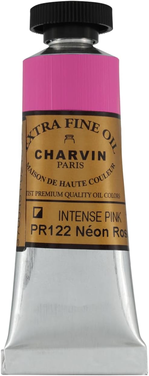 Charvin Extra Fine Oil Paint, Intense Pink 20 mL - Image 2