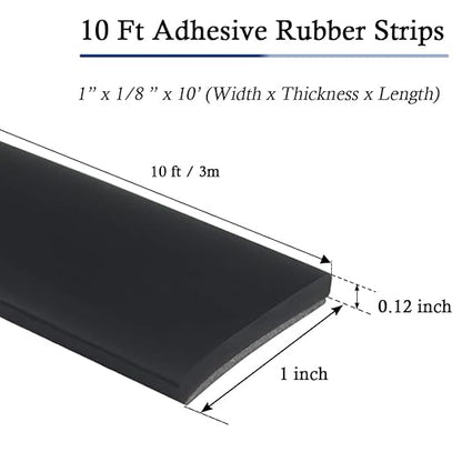 Neoprene Rubber Strips Self Adhesive Solid Rubber Sheets, Rolls & Strips - Image 6