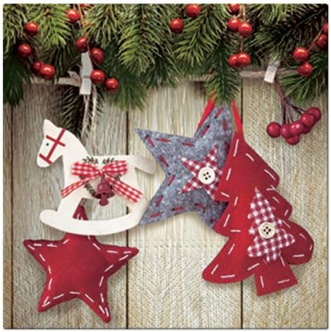 20-ct 13x13 Christmas Paper Decoupage Napkins, 3-Ply Servilletas Tissue Napkin by KeepUnique