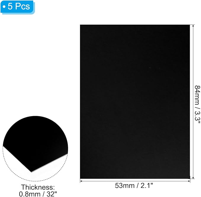 PATIKIL 3.3x2.1x1/32inch Anodized Aluminum Sheet - Image 2
