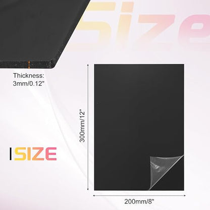 uxcell Acrylic Sheets 12x8 Inch Acrylic Panel 1/8 Inch-3mm Plastic Board - Image 2