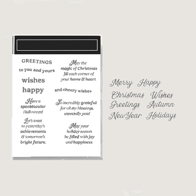 2025-2026 Stamps and Dies for Card Making, Stamps and Dies Set 2025 for by HITKUZ