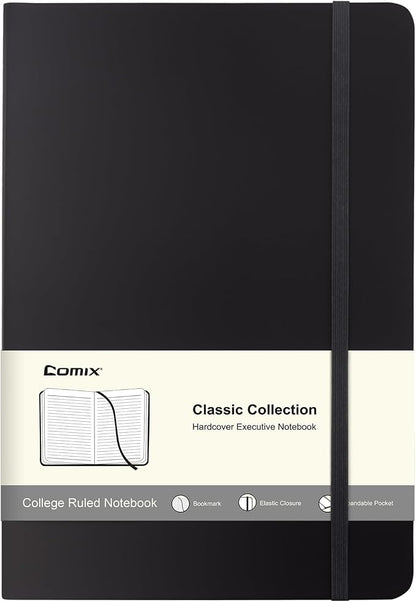 Comix Lined Journal Notebook for Women Men, Journaling Notebooks for Office by Comix