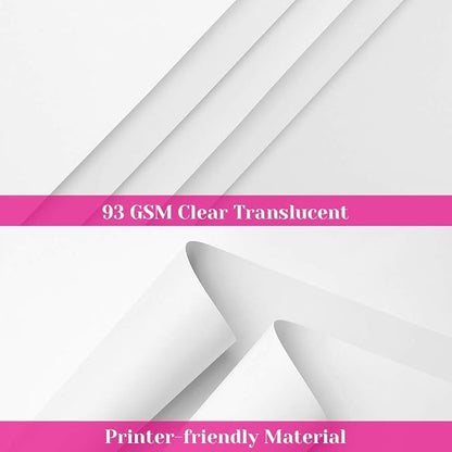 Vellum Paper, Cridoz 50 Sheets Vellum Transparent Paper 8.5 x 11 Inches - Image 4