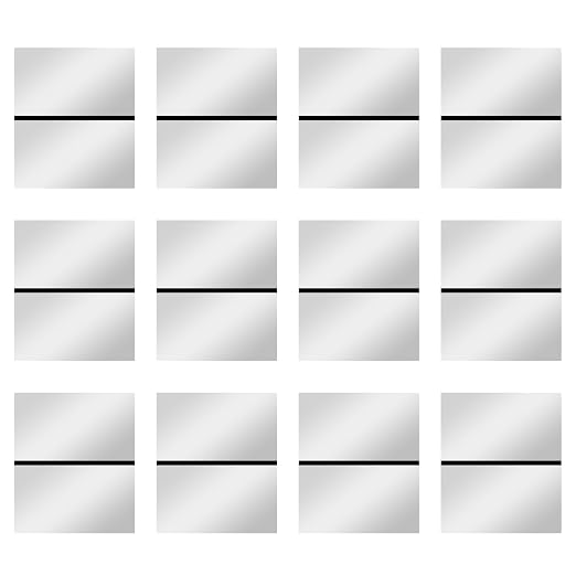 Laser Engraving Blank White ABS Double Color Plastic Sheet, 11.8x6.49x0.05 inch by Frddiud