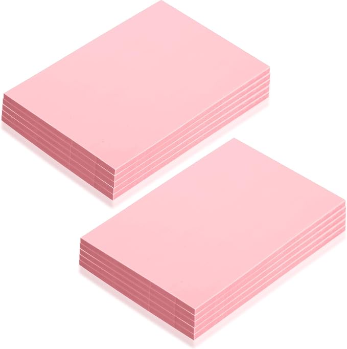 10 Pcs 4" x6“ Pink Rubber Art Soft Linoleum Carving Block, Rubber Crafts by kymqlyw