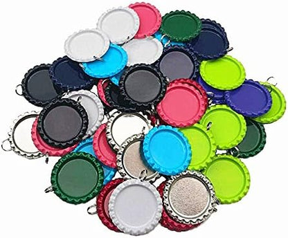 Mixed Colors Flat Bottle Caps by IGOGO