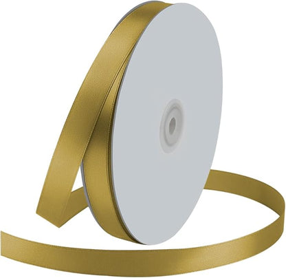 5/8" Wide x 100 Yards Single Face Polyester Satin Ribbon, Satin Ribbon by KMERLIFE