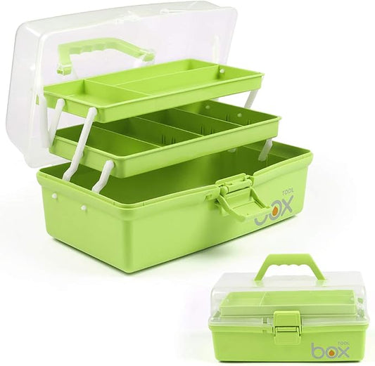 12in Three-Layer Multipurpose Storage Box Folding Tool Box/Art & Crafts by Focusonefficientstorage