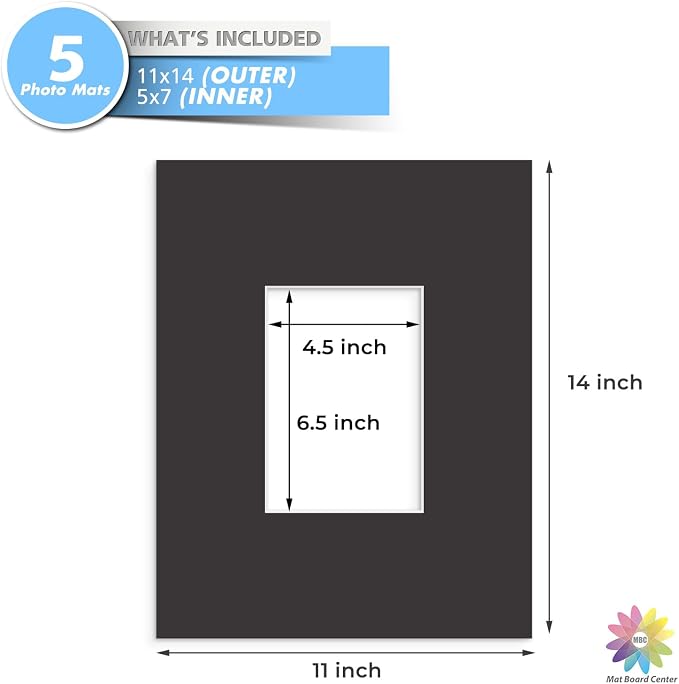 MBC MAT BOARD CENTER, 5 Pack 11x14 - Image 3