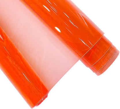 HYANG Tomato Transparent PVC Super Clear Holographic Vinyl Faux Leather Sheets - Image 6