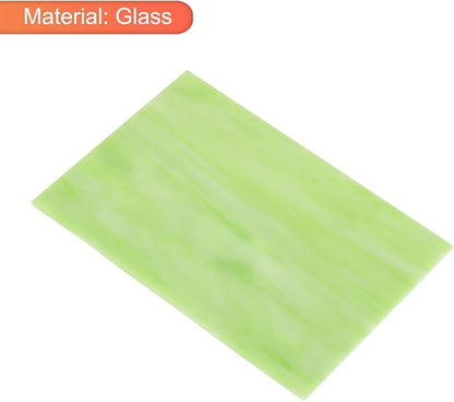 MECCANIXITY 2 Pcs Stained Glass Sheet Mosaic Tile 7.9 Inch x 5.9 Inch Light - Image 3