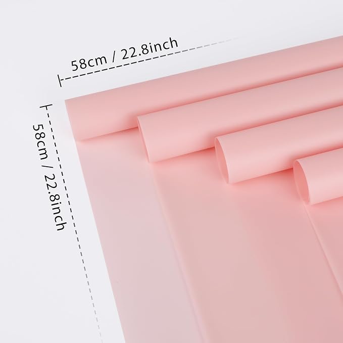 FUHITIM 20 Sheets Flower Wrapping Paper -Waterproof Floral Bouquet Wrapping - Image 2