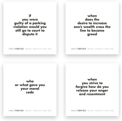 TableTopics What Would You Do Question Card Game - Image 5