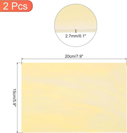 MECCANIXITY 2 Pcs Stained Glass Sheet Mosaic Tile 7.9 Inch x 5.9 Inch Light - Image 2