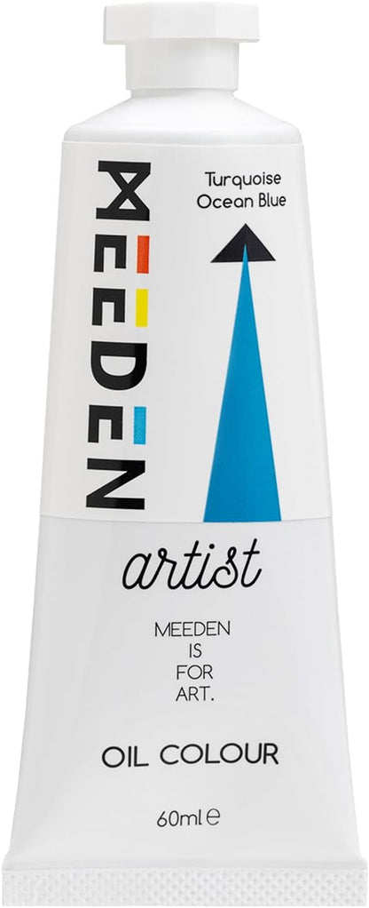MEEDEN Artist Grade Oil Paint: Turquoise Ocean Blue - 60ml/2oz Tube - by MEEDEN