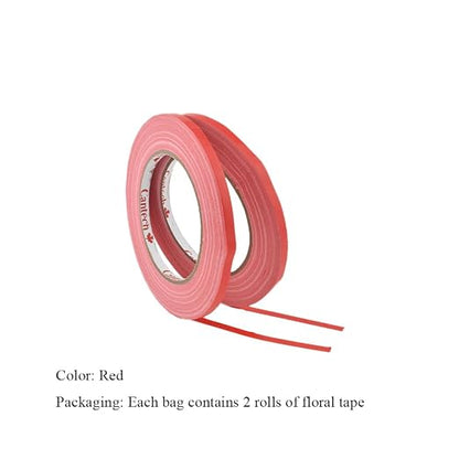 HAHIYO Red 0.25Inch Wide Floral Tape, Waterproof Florist Tape Flower Wrap - Image 7