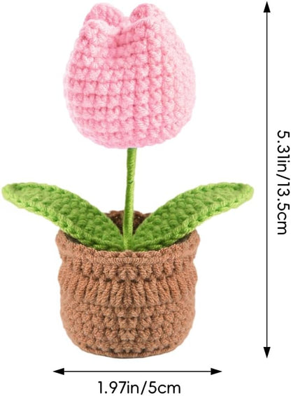 Tulip Pin Cushion, Handmade Knitted Pincushions, Cute Pin Cushions Needle - Image 2