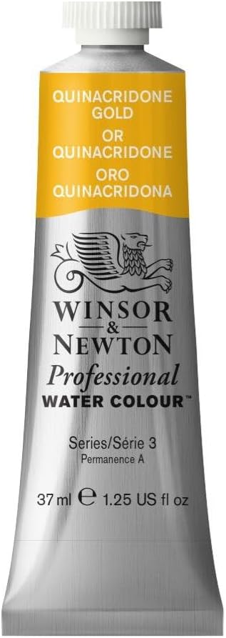 Winsor & Newton Professional Water Colour Paint, 1.25-oz Tube, Quinacridone Gold by WinsorNewton