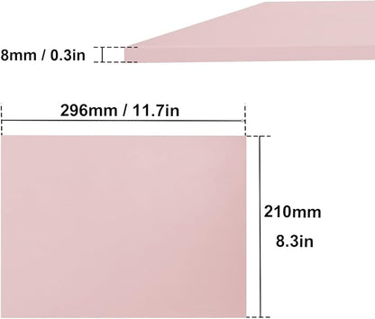 4 Pcs 8.5"x11" Rubber Carving Blocks, A4 Linoleum Blocks, Stamp Carving Blocks - Image 2