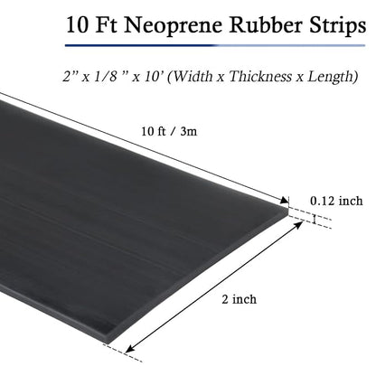 Neoprene Rubber Strips Self Adhesive Solid Rubber Sheets, Rolls & Strips - Image 6