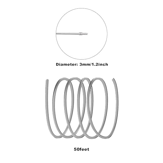 3mm Aluminum Craft Wire, 50 Feet 9 Gauge Bendable Anodized Metal Wire - Image 2
