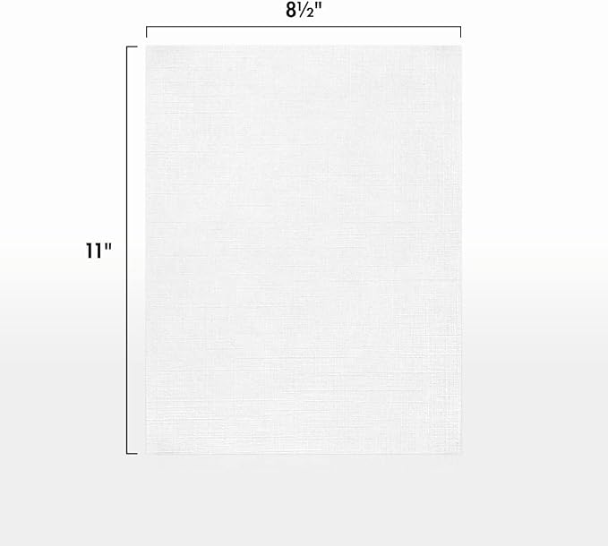 LUXPaper 8.5" x 11" Paper | Letter Size | White Linen | 24lb. | 1, 000 Qty - Image 2