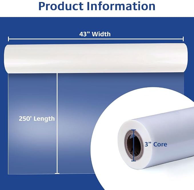 TRULAM - PRO Grade Roll Laminating Film - 3 Mil - 43 inch x 250 feet - Clear - Image 4