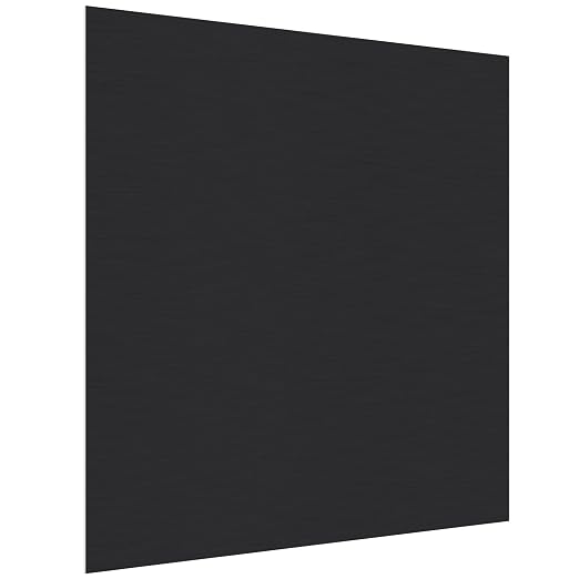 Anodized Aluminum Sheet Metal 12 x 12 x 1/16 Inch Black Anodized Aluminum Metal by CKVIHAV