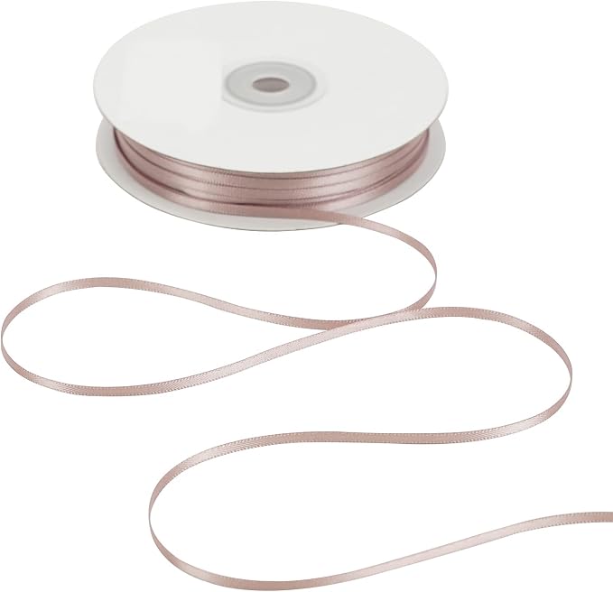 HUIHUANG Solid Color Satin Ribbon 1/8 inch x 100 Yards Roll Ribbon Double Faced by HUIHUANG