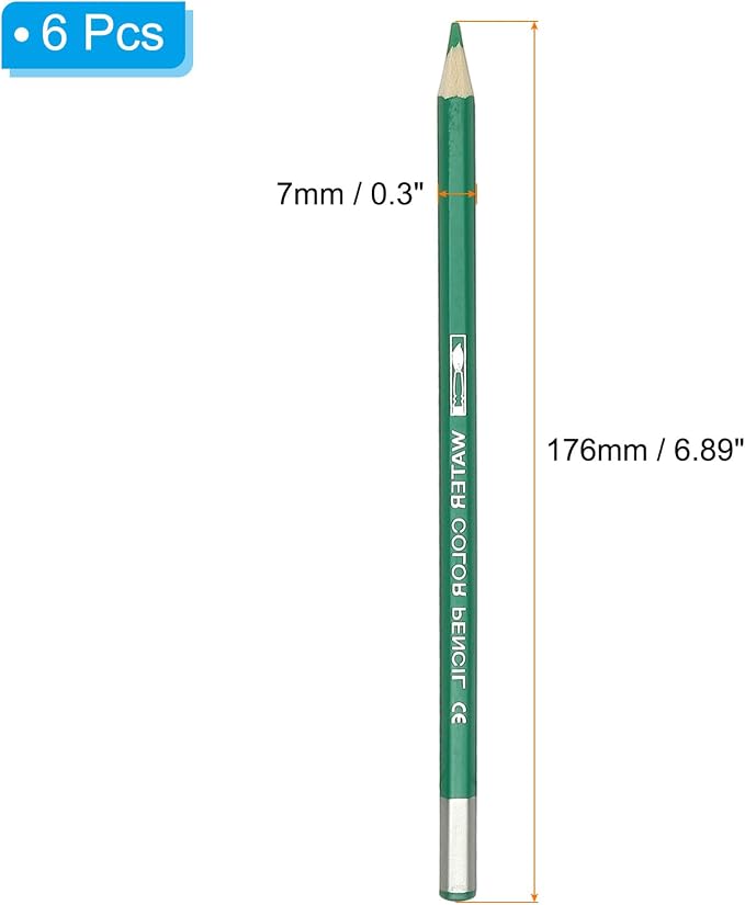 PATIKIL Watercolor Pencil, Sketch Drawing, Emerald Green - Image 2