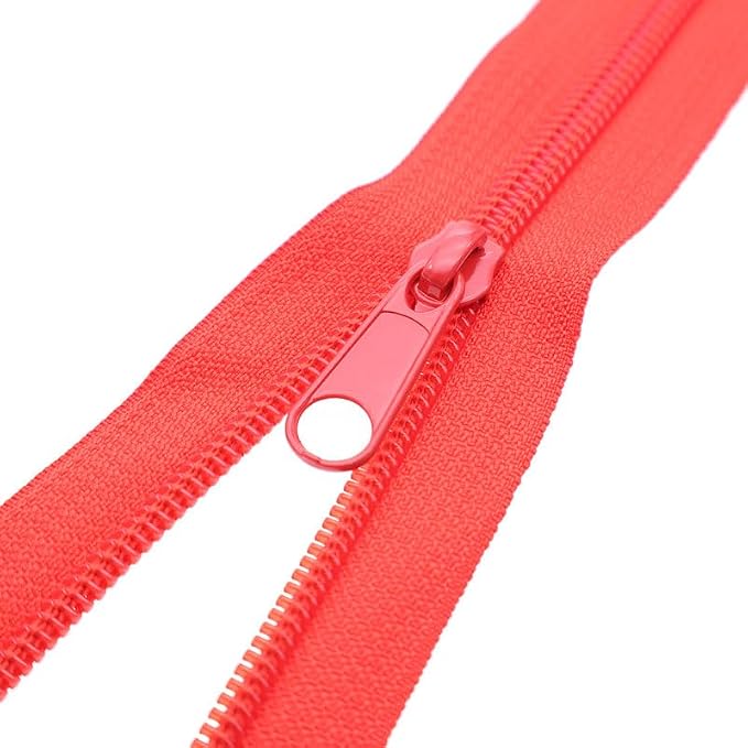Leekayer #5 Red Nylon Zippers by The Yards Bulk 10 Yards Coil Zipper Tape - Image 5