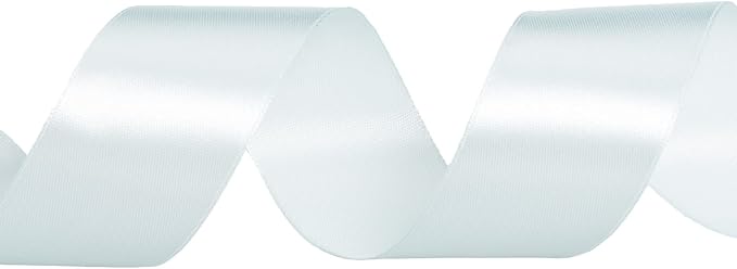 1 1/2 Inch Light Blue Solid Satin Ribbon, 50 Yards Craft Fabric Ribbon - Image 3