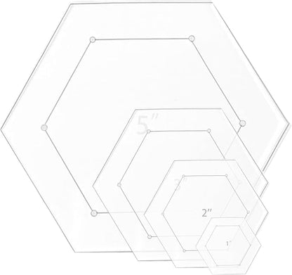 4 Pieces Hexagon Quilting Template by REDANHA