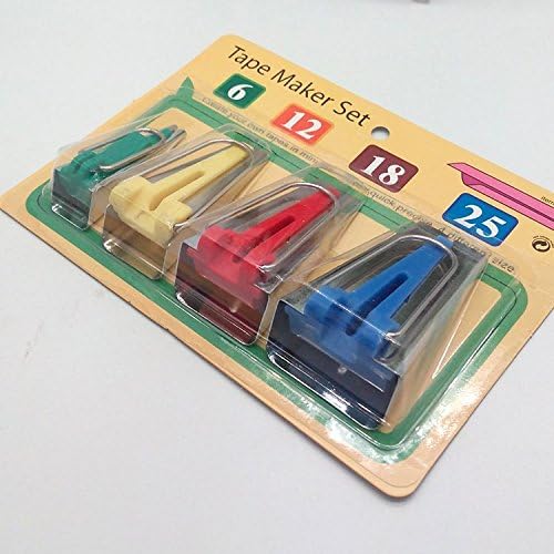 HONEYSEW Bias Tape Maker Set 6MM 12MM 18MM 25MM Sewing Quilting Tools - Image 3