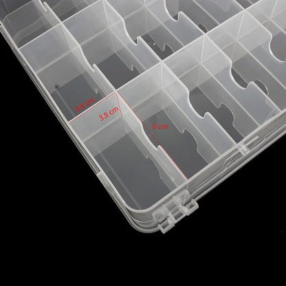 46 Grids Sewing Organizer, Double Sided Thread Box Storage, Portable Clear - Image 5