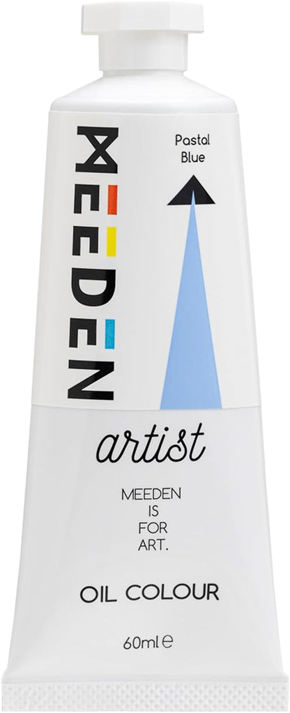 MEEDEN Artist Grade Oil Paint: Pastal Blue - 60ml/2oz Tube - Professional Art by MEEDEN