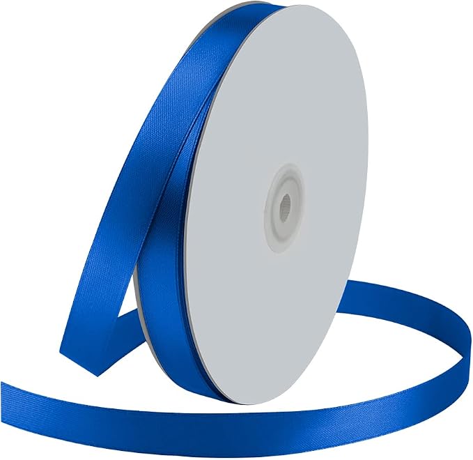 5/8" Wide x 100 Yards Single Face Polyester Satin Ribbon, Satin Ribbon by KMERLIFE
