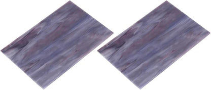 MECCANIXITY 2 Pcs Stained Glass Sheet Mosaic Tile 7.9 Inch x 5.9 Inch Dark by MECCANIXITY