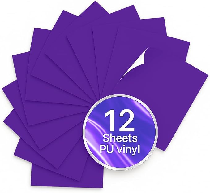 Purple PU Heat Transfer Vinyl, Compatible by Unknown