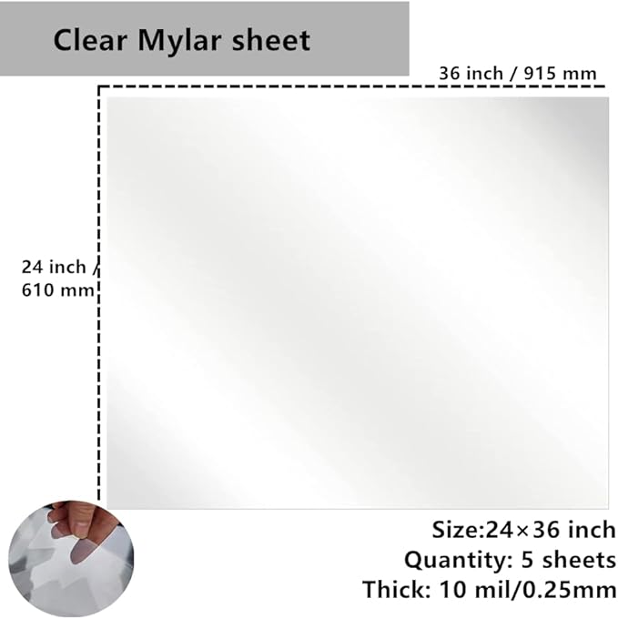 Transparent Blank Mylar Stencil Sheets - Image 3