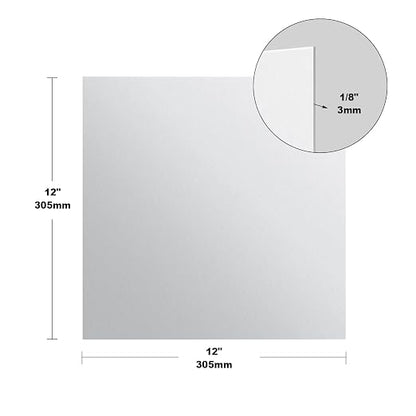 2 Pieces 6061 T651 Aluminum Sheet Metal 12 x 12 x1/8 Inch Thickness Rectangle - Image 3