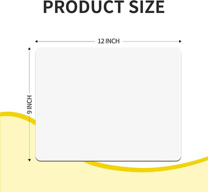 6 Pack Dry Erase Boards Classroom Pack Mini White Boards 9" x12”, Double Sided - Image 2