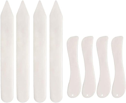 8 PCS Bone Folder Tool, Plastic Bone Folder Paper Creaser Set Scoring Tool by Jupean